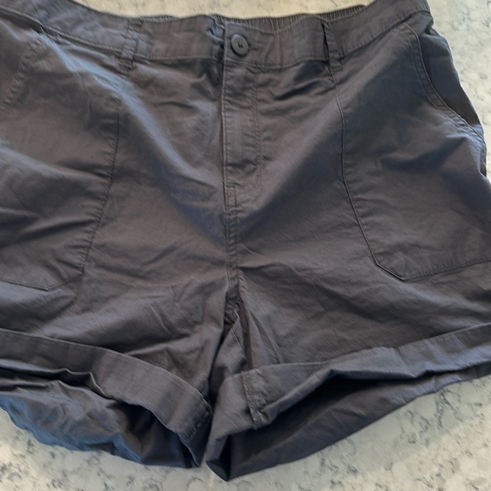 Grey cotton shorts